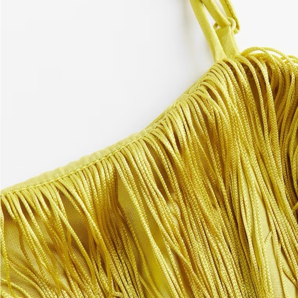 Fringe satin top - Picture 5 of 5
